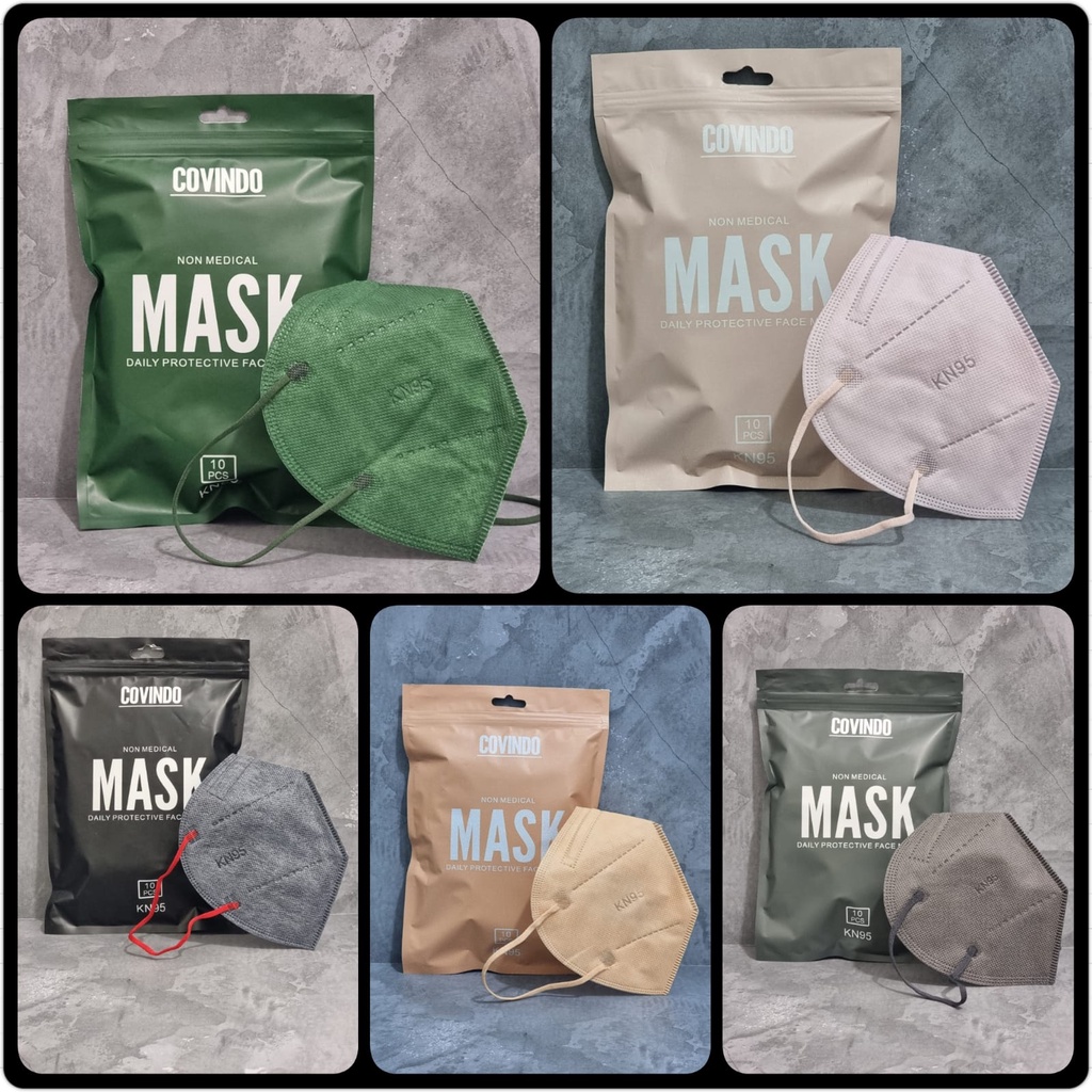 [NEW] Masker KN95 5ply isi 10pcs Termurah Daily Protective Face Mask Masker Non Medical Disposable Masker