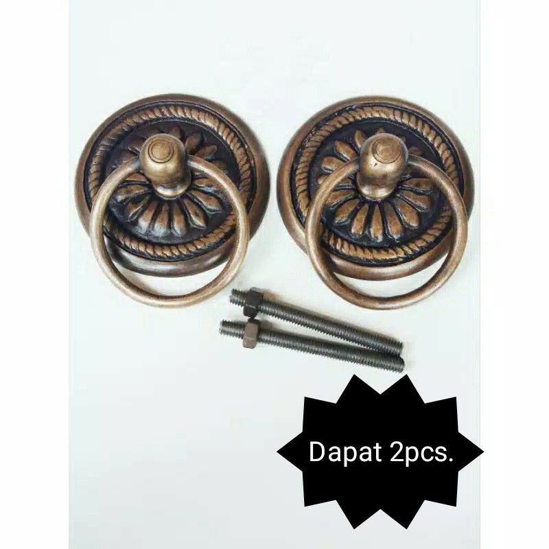 Handle pintu rumah antik diameter 10cm.