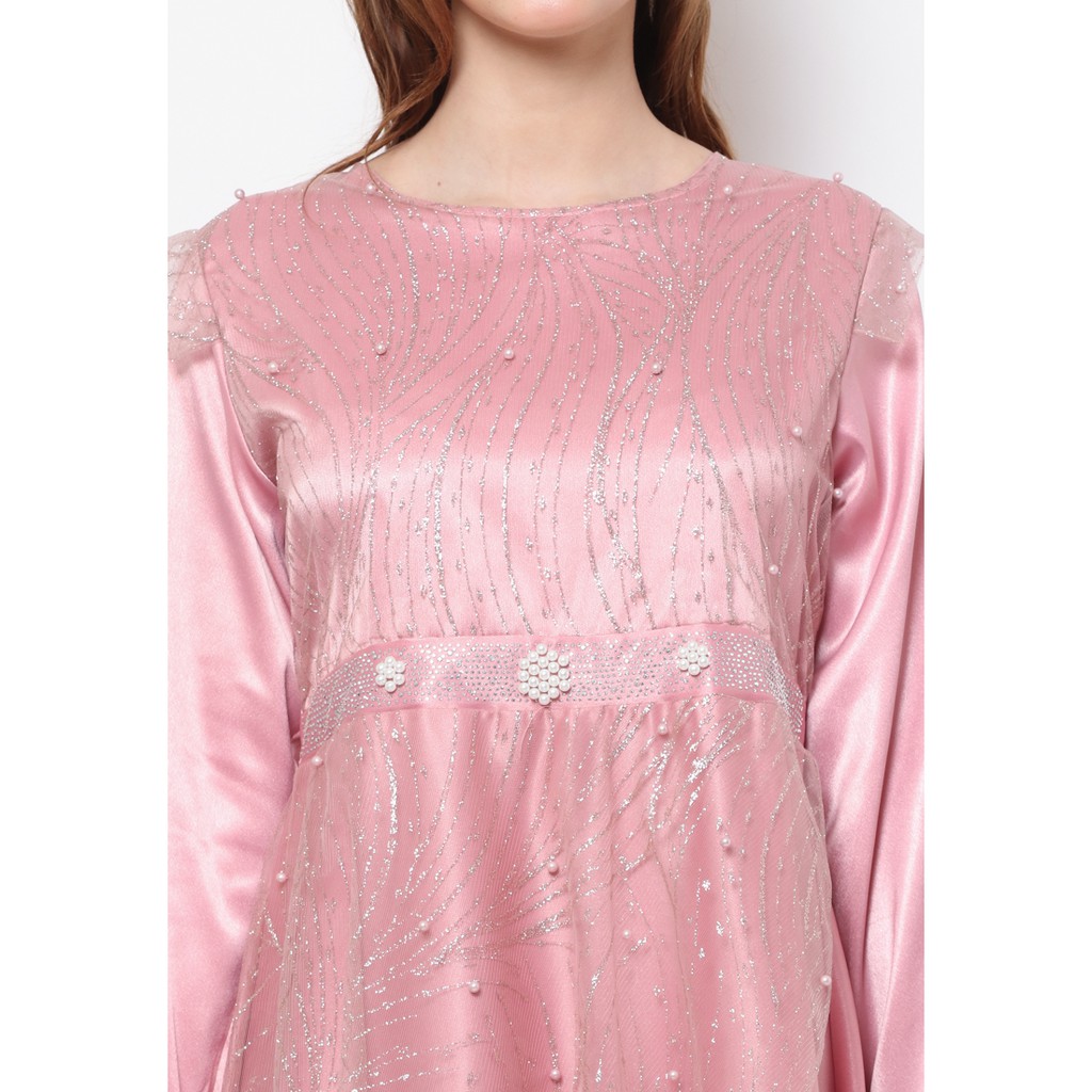 Voerin Gamis Zahra Pink Wanita - Reject