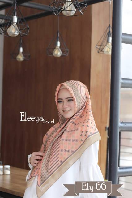 HIJAB SEGIEMPAT MOTIF PRINTING II Eleeya Scarf ELY 66