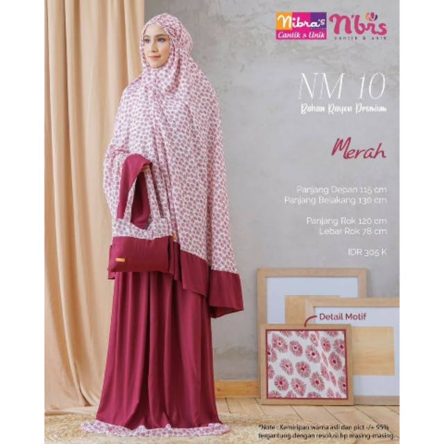 MUKENA RAYON PREMIUM NM 10 BY NIBRAS ORI