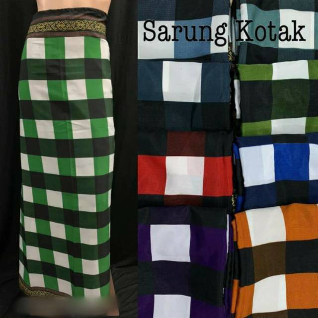 Sarung Pria/ Sarung Bali Jumbo / Sarung Kotak Jumbo