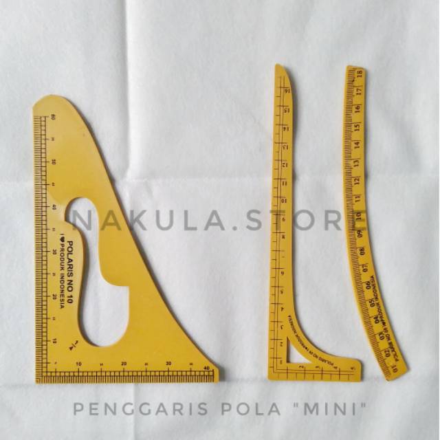 

Penggaris Jahit Pola Set MINI / Mistar Segitiga siku Dan Lengkung