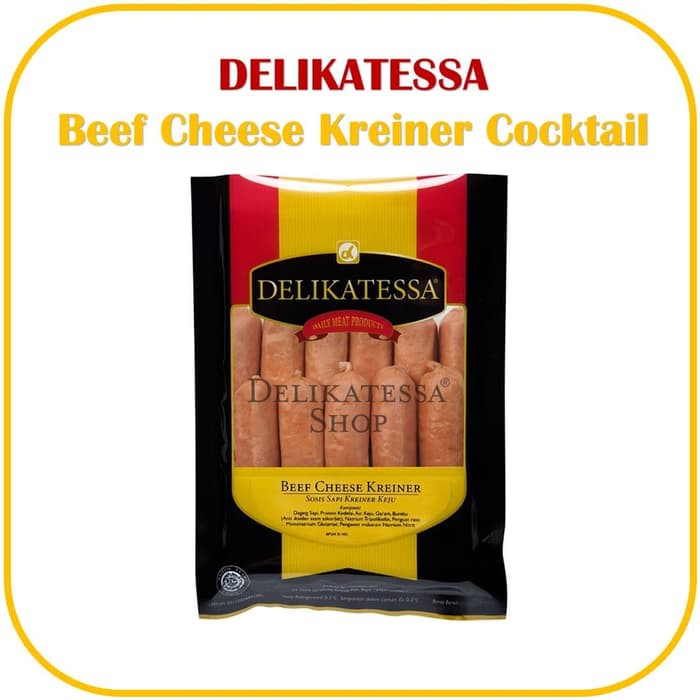 

DELIKATESSA Beef Cheese Kreiner Cocktail Sosis Sausage Sapi Keju Halal
