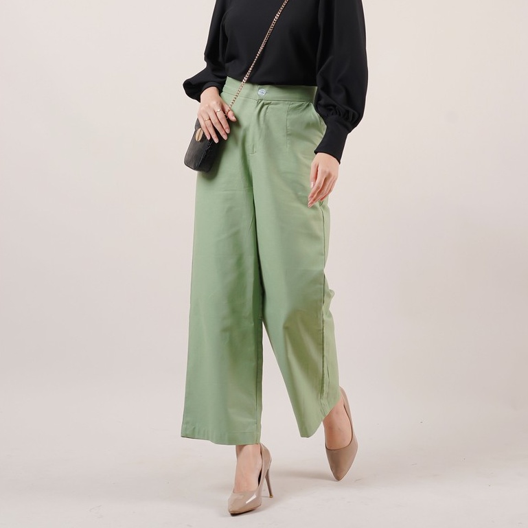 KULOT MINKA LINEN RAMI PANTS CELANA KANTOR DAILY PREMIUM B209 CO