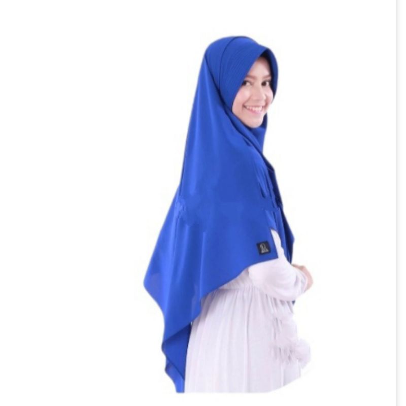 KERUDUNG PASMINA HIJAB PASHMINA INSTAN PAD ANTEM  PET ANTEM 2 MUKA TWO LOOPS THALIA 210X75 CM