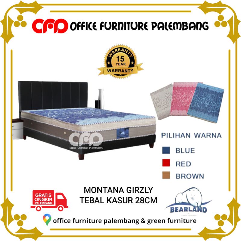 springbed matras kasur spring bed olympic bearland grizly montana (full set)