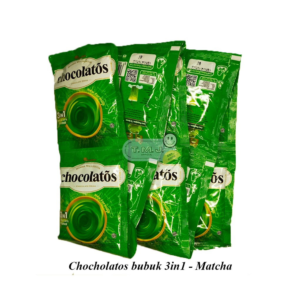 

Chocholatos Bubuk 3in1 Matcha Latte Flavour / Renceng