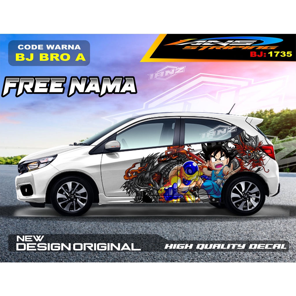 DECAL MOBIL MOBIL BRIO / STIKER MOBIL HONDA JAZZ  / VARIASI STIKER AGYA AYLA/ STIKER MOBIL