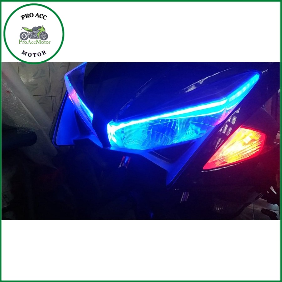 lampu alis DRL RGB 8 warna NEW ADV 160 NEW VARIO 160 AEROX NMAX BEAT STREET 60 cm