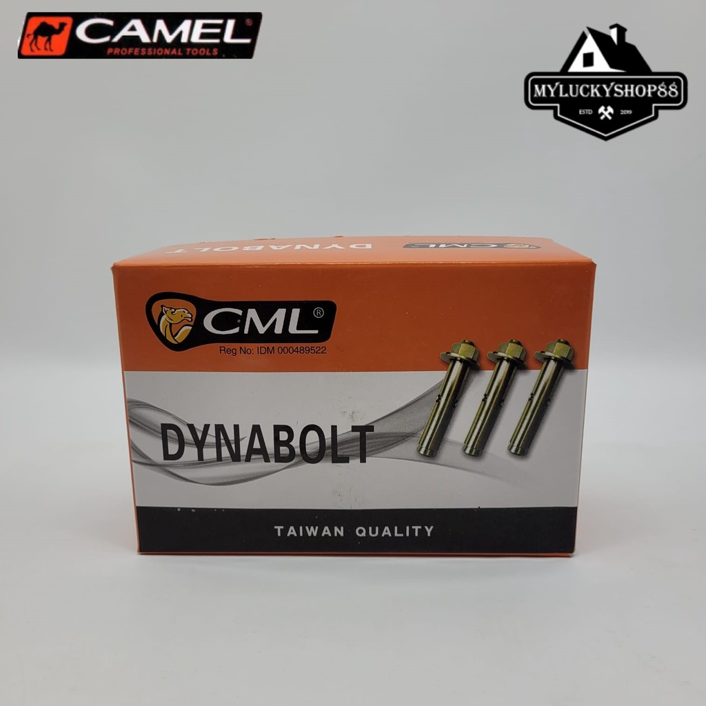 Camel Skrup Dynabolt Baut Beton Bracket Per Box M8 M10 M12 Dinabolt