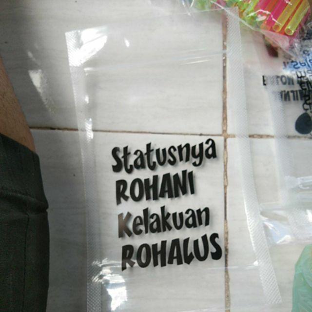 Standing Pouch Sablon 12x20