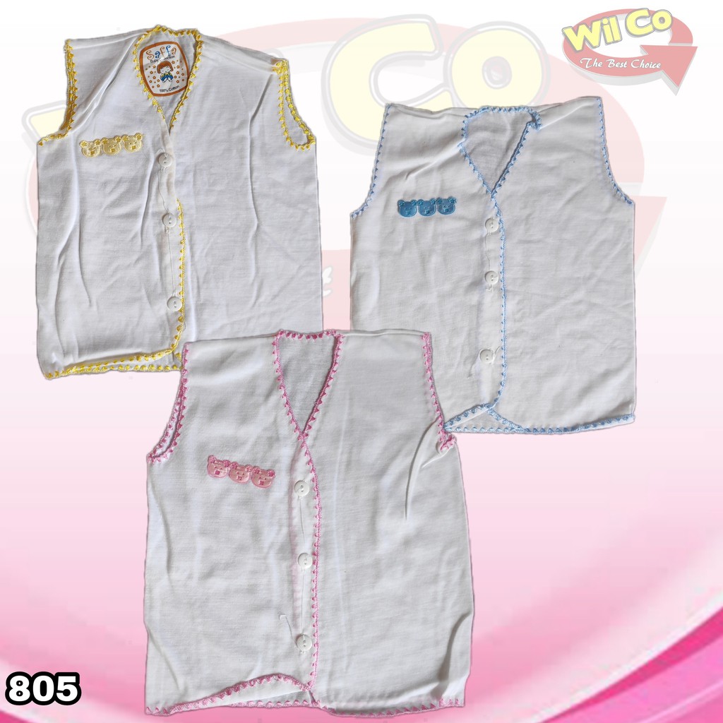 K805 - BAJU ATASAN  BAYI 3 MODEL LENGAN PENDEK/PANJANG/TANPA LENGAN