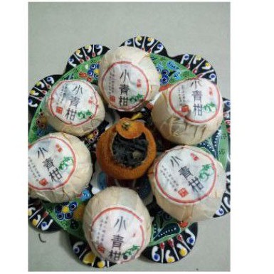 

teh jeruk pu erl/orange pu er tea/chinese tea tangerine puer isi 2