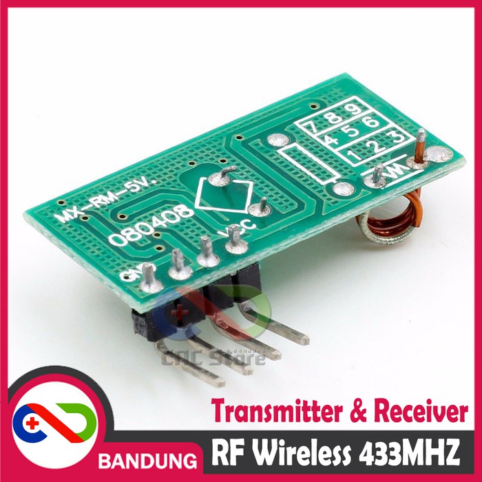 433MHZ RF WIRELESS TRANSMITTER &amp; RECEIVER PAIR MODULE