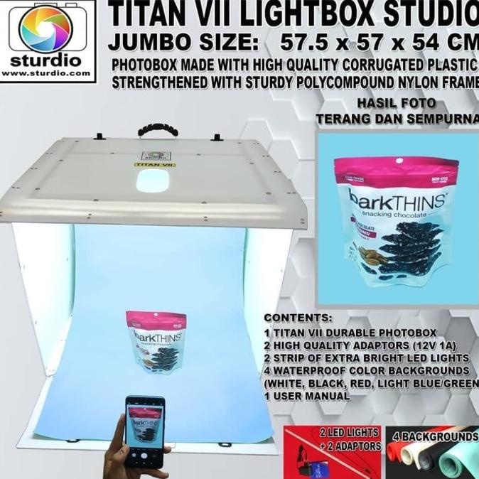 

[[COD]] Sturdio Titan VII (57x57x54) - Exported Portable Studio Box size besar CUCI GUDANG Kode 926
