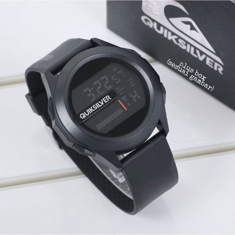 COD✅ Jam Tangan Pria Digital QuikSilver Drone Strab Rubber LED Watch Water Resist   S1253