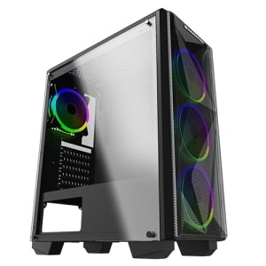 PC Case Gaming XigmaTek include 4 Fan RGB Beast - Casing Komputer