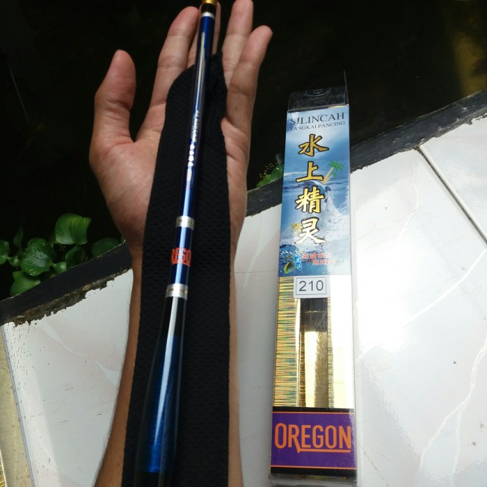 Joran Tegek Oregon Silincah 210cm Ruas Pendek Kaku Tulcuk
