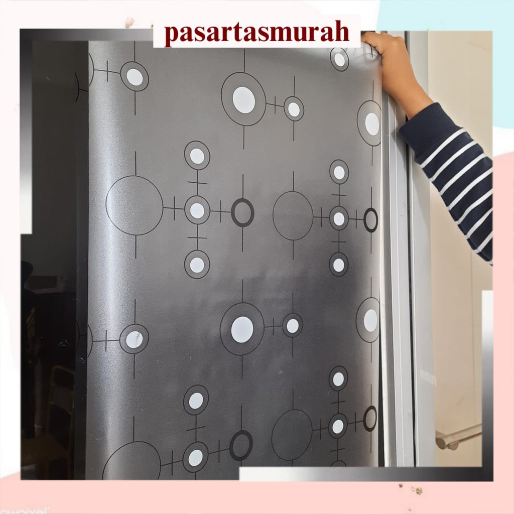 Stiker Kaca Jendela Pintu Rumah Toko Polkadot Hitam Putih Stiker Kaca Jendela Pintu Rumah Toko Polkadot Hitam Putih