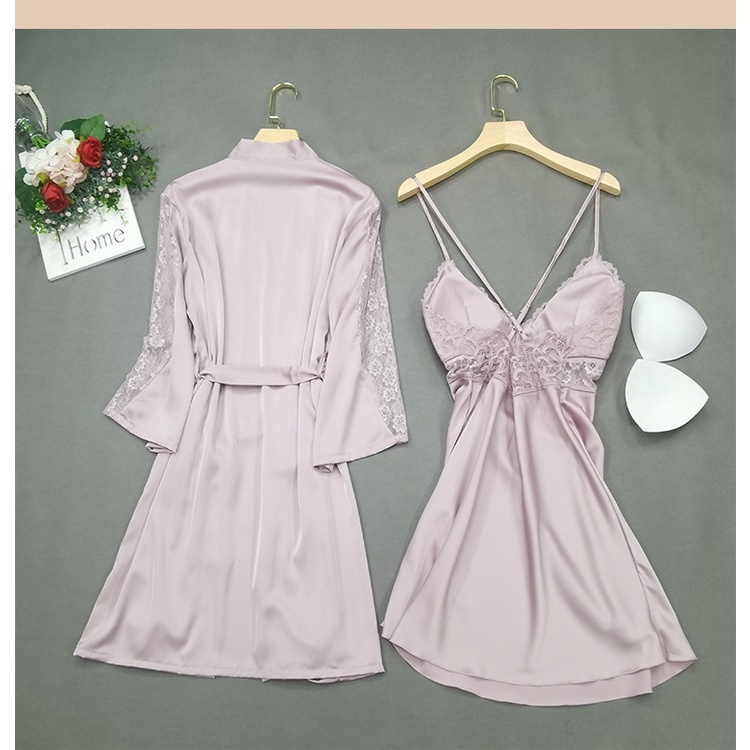 Vee-kimono silk 2 in 6341 pad bra/seserahan/bajutidur-5