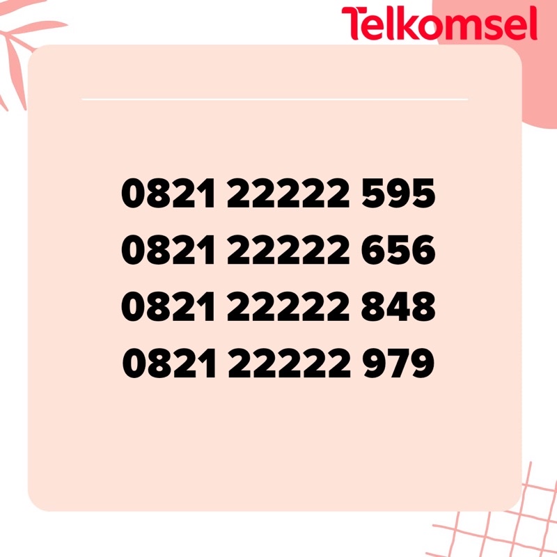 Nomor Cantik Telkomsel Panca 22222