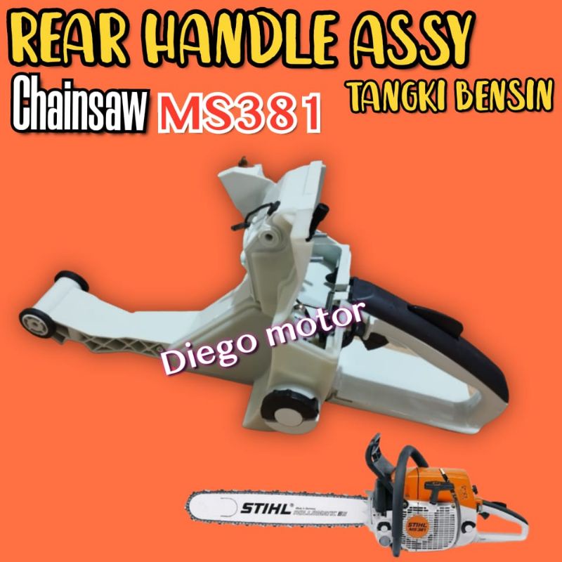 MS381 381 Rear Handle Assy Fuel Tank Tangki Bensin Chainsaw Senso Sthil l