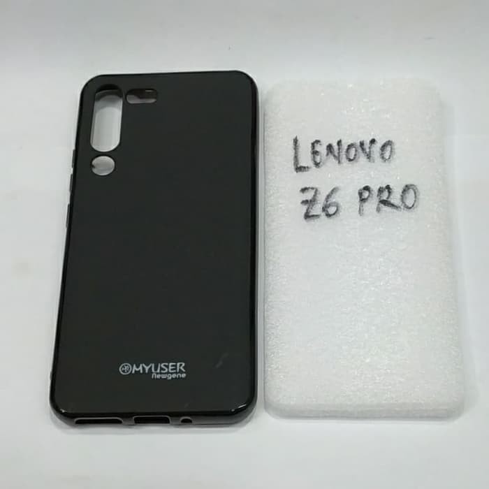 LENOVO Z6 PRO karet softcase silikon karet hitam mantap