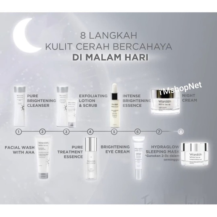 PAKET WARDAH WHITE SECRET 10 in 1- SKINCARE- LENGKAP - PAKET 10 KECIL _safa