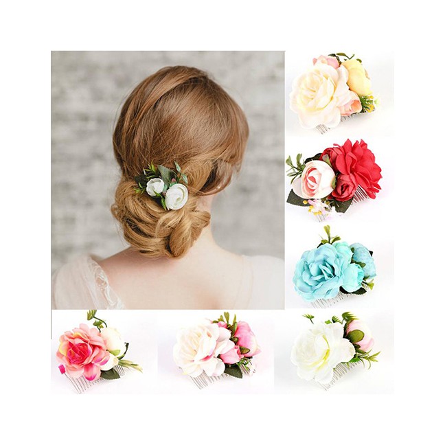 LRC Aksesoris Rambut Fashion Flower Bun F5663X