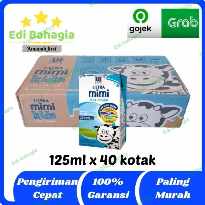 

(BISA COD) Susu uht ultra mimi kids full cream 125ml (satu box) TERJAMIN Kode 1240