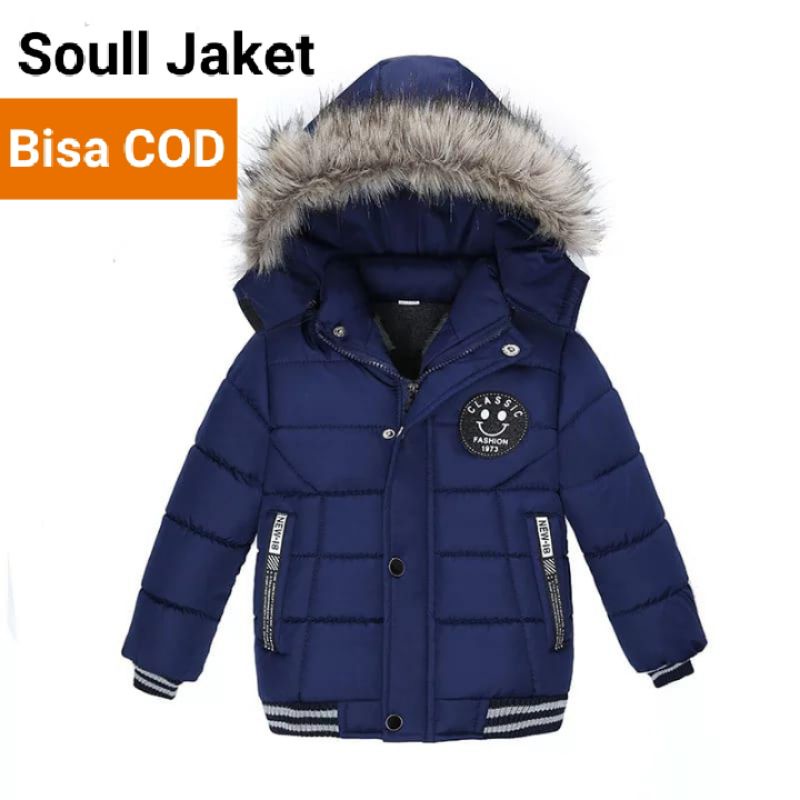 Jaket winter anak [BISA COD] laki laki perempuan/hoodie bulu musim dingin