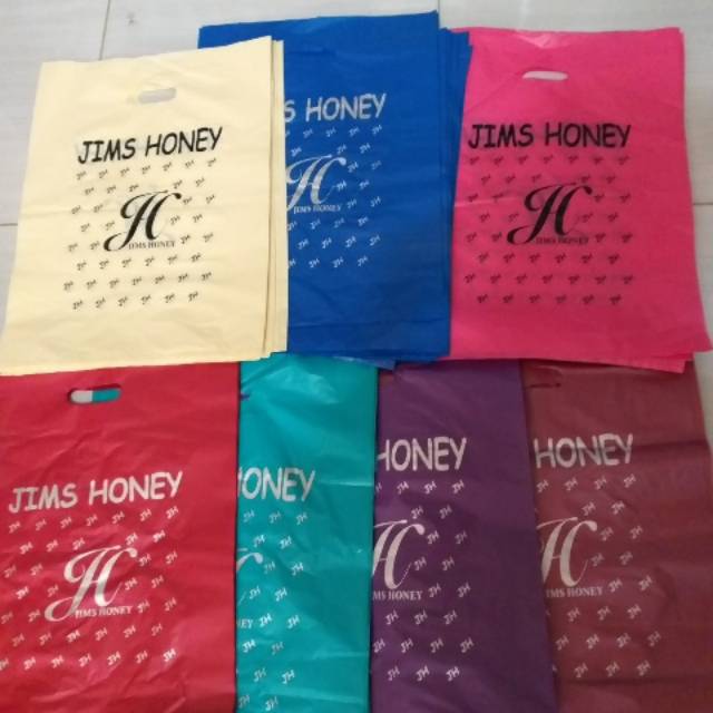 Plastik jimshoney besar  35x40per lembar