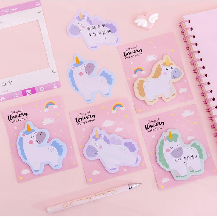 

Sticky Notes Unicorn / Sticky Noted Memo Model Korea untuk Hadiah Pelajar / Sekolah