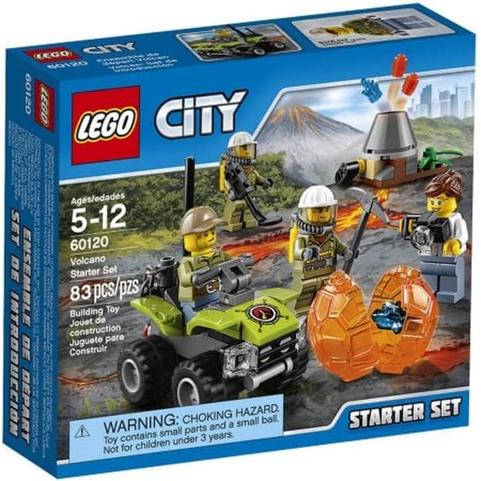 Jual Lego City Volcano Starter Set 60120 Indonesia|Shopee Indonesia