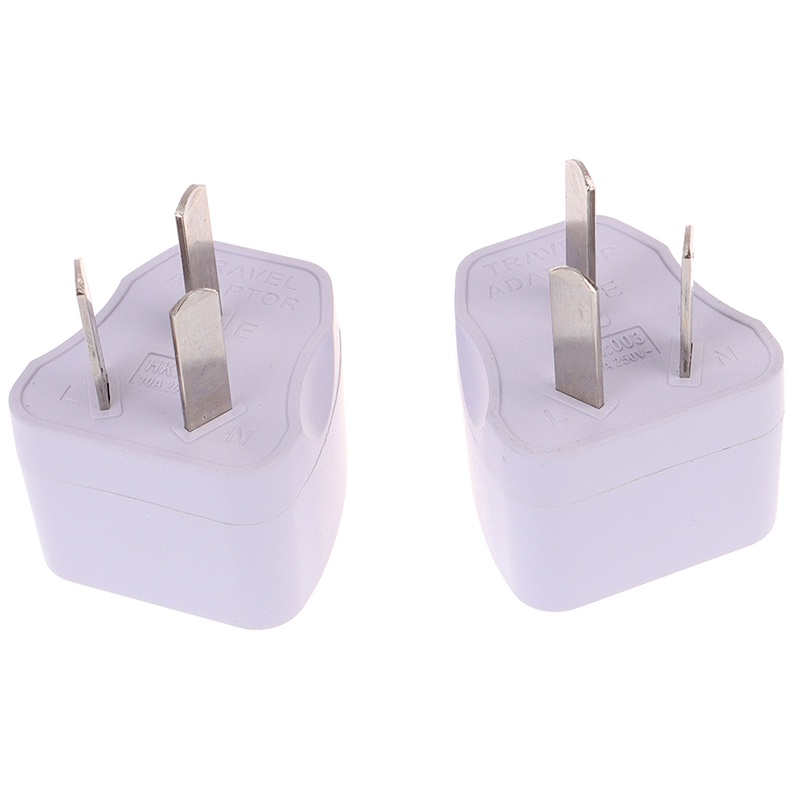 &lt; E2id &amp; &gt; Adapter Power 3-Pin USA / Euro / As Ke Autralia Untuk Travel