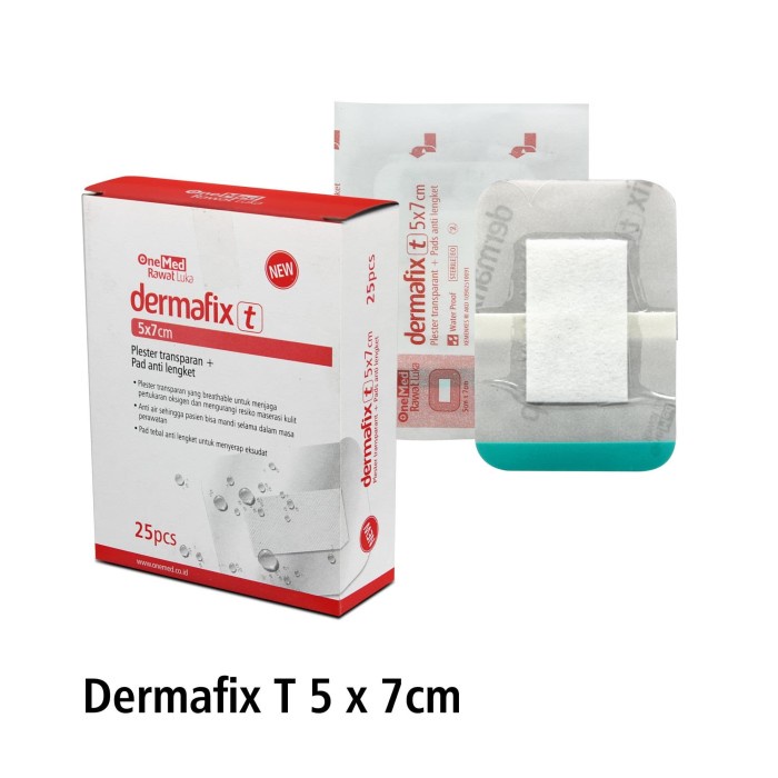 Dermafix T 5 x 7 isi 25  cm Plester Non Woven Onemed