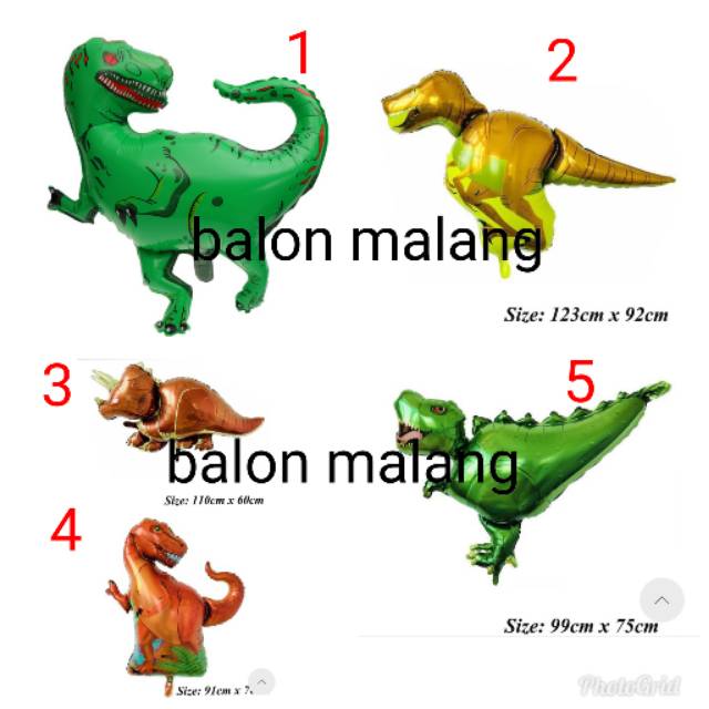 Balon dinosaurus jumbo