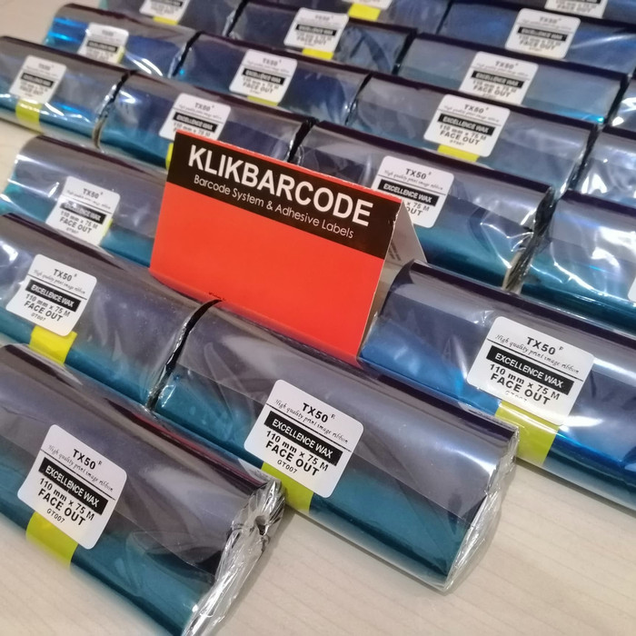 

PROMO RIBBON BARCODE 110 x 75 SONY EXCELLENCE WAX 110MM x 75M for SATO-ZEBRA MURAH - TX50