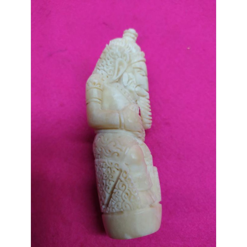 Deder Keris Antik Terbuat Dari Bahan Tulang Asli Ukiran Dewa Ganesha