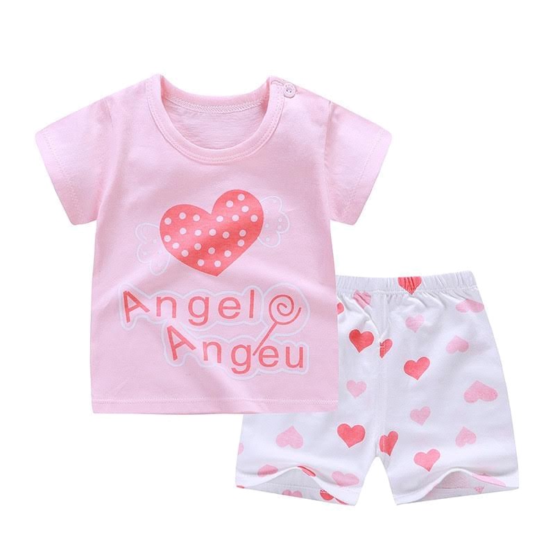 Setelan Fashion [ Angel ] Baju Anak Laki-laki &amp; Perempuan [ Usia 2 -5 Tahun ] HM691