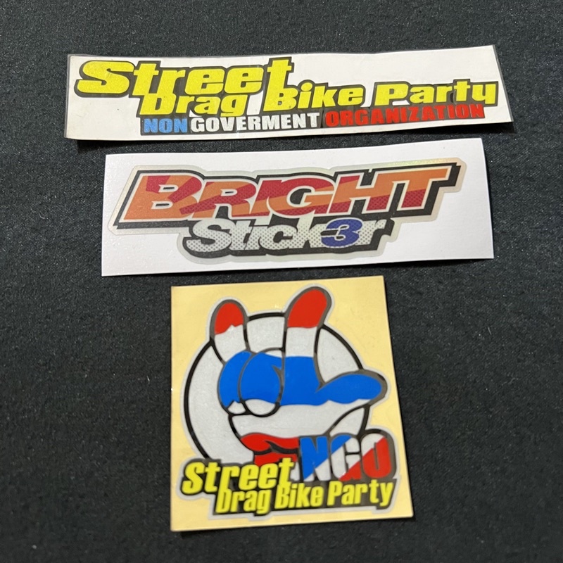 STICKER NGO STREET DRAG BIKE PARTY THAILAND CUTTING