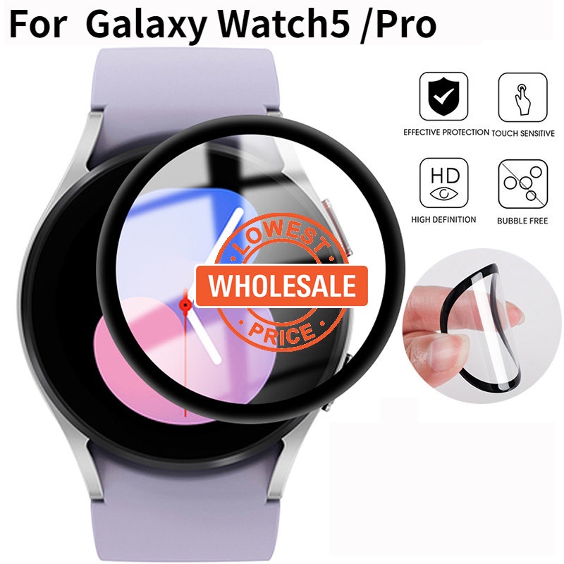 Film Pelindung Layar Smartwatch Samsung Galaxy Watch 5 40mm44mm / Watch5Pro Full Cover Anti Gores