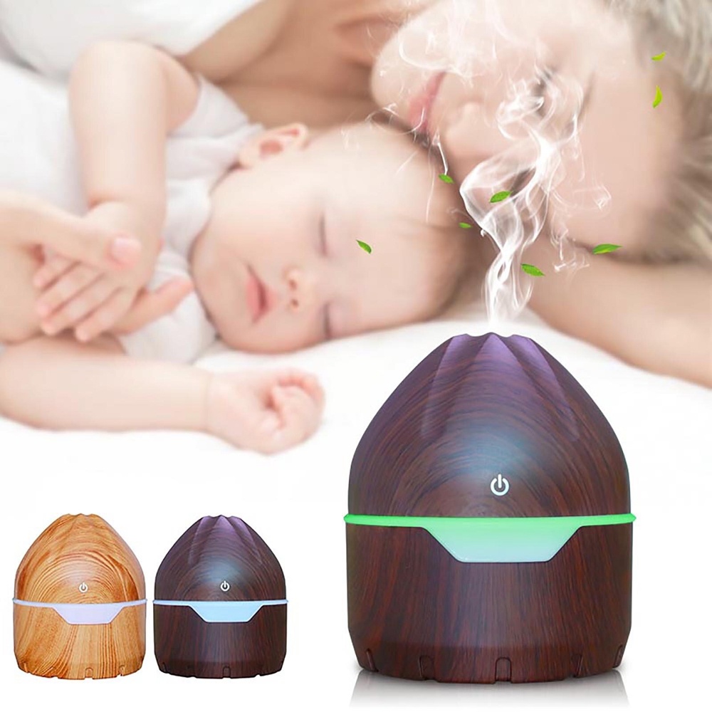 HUMIDIFIER ULTRASONIC DIFFUSER OIL AROMATHERAPHY HUMI FZ002 300ML KAYU