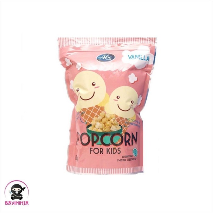 

ABE Food Popcorn Pop Corn For Kids Snack Anak Vanilla 80 g T-Ninjabayi 01