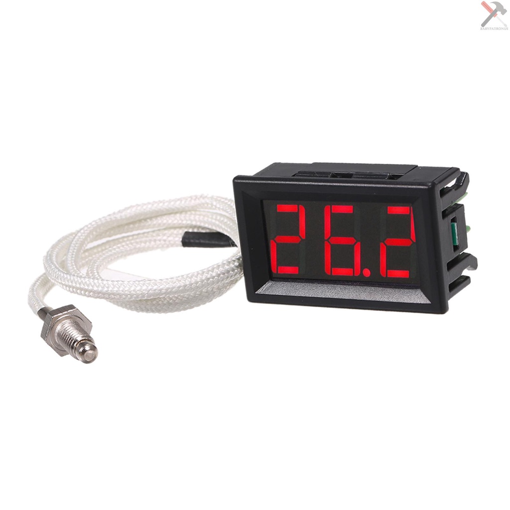 Xh-b310 Termometer Industri Digital 12V Tipe K M6-30 ~ 800℃ Thermograph Akurasi Tinggi Dengan Display LED