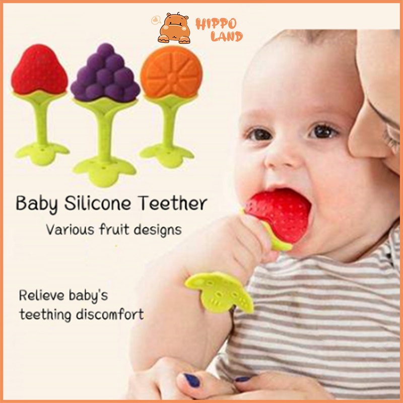 Teether bayi berbentuk buah - Mainan gigitan bayi BPA Free 69