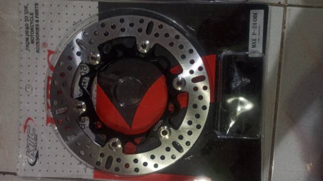 Piring cakram n max depan ktc racing ori dpn 244mm + breket ktc racing ori