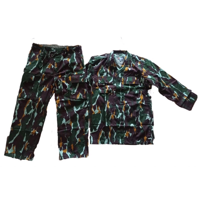 Baju Pdl Loreng Brimob Setelan Jatah Pembagian Original Polri Brimob