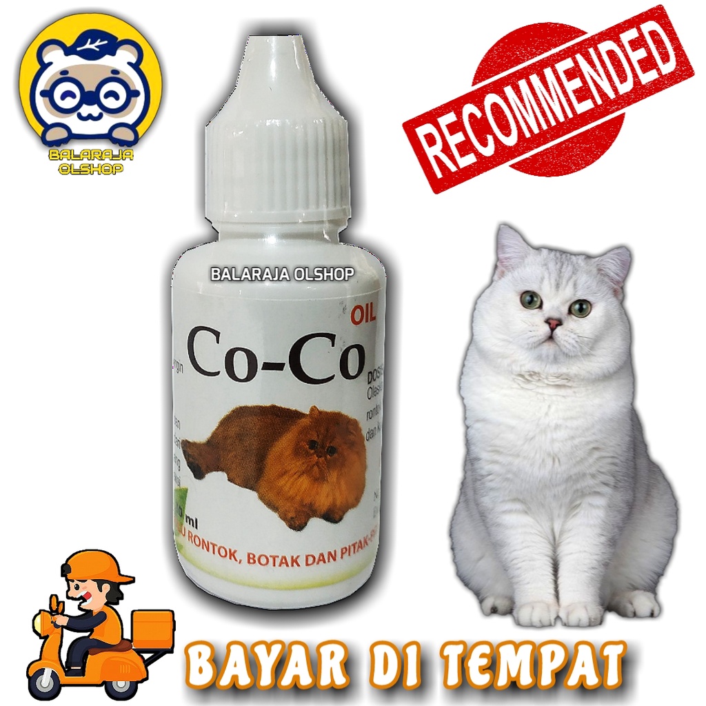 VITAMIN KUCING BULU RONTOK OBAT PENUMBUH BULU KUCING DEWASA &amp; KITTEN - COCO OIL